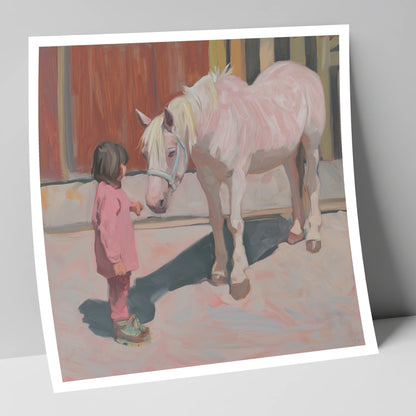 A Quiet Connection horse & rider art print