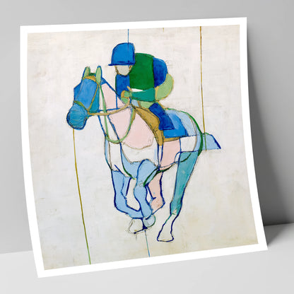 Architectural Racing Lines racing horse art print