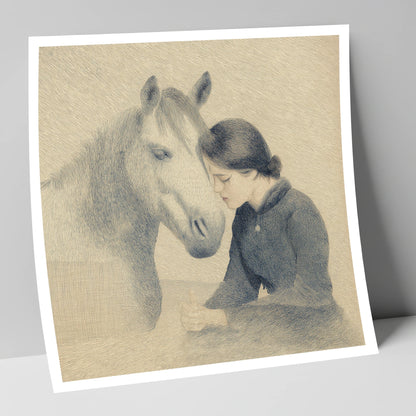 The Silent Bond horse & rider art print