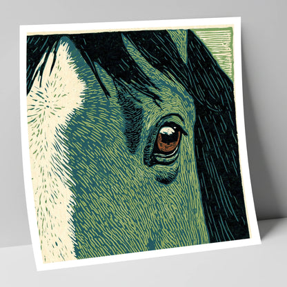 The Watchful Gaze horse portrait art print