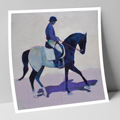 Midnight Cadence dressage horse art print