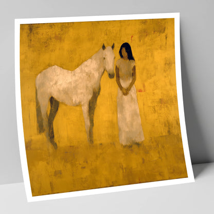 The Golden Bond horse & rider art print