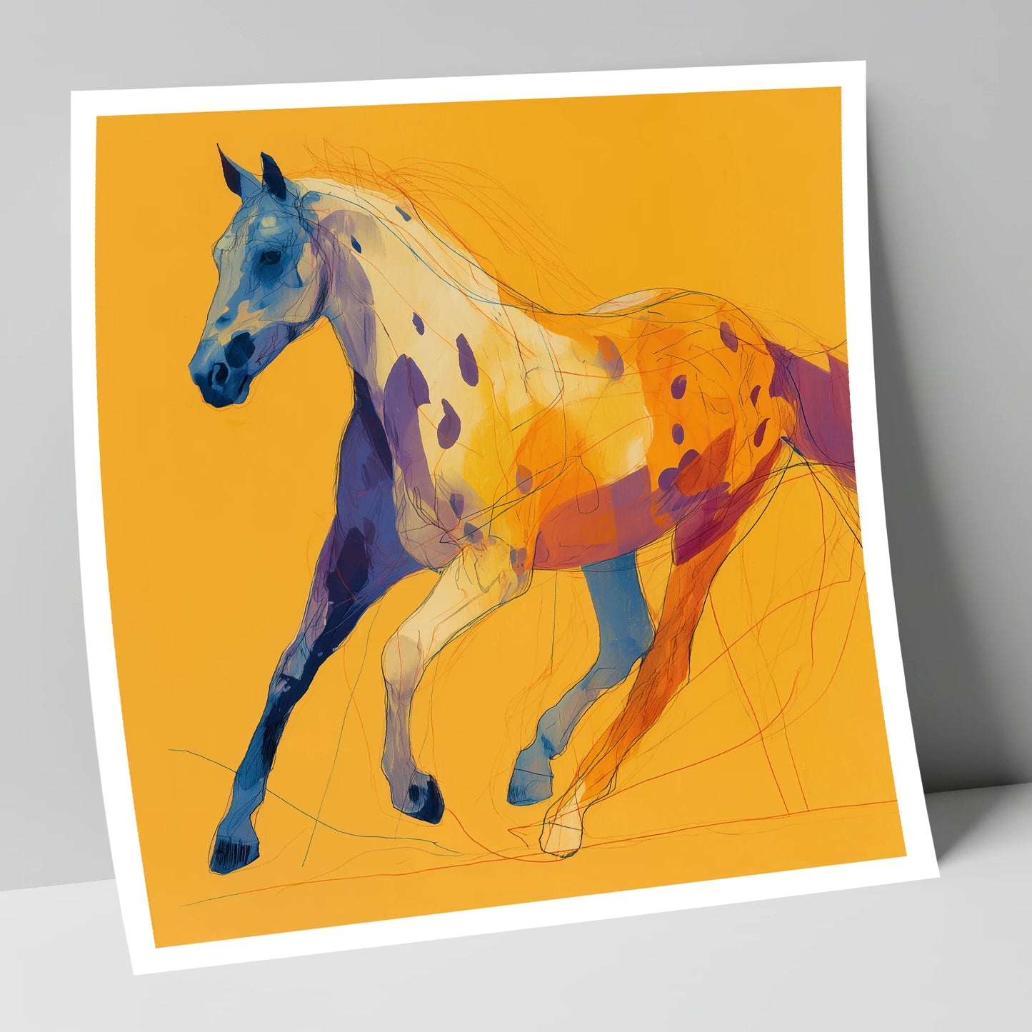 Painted Strides horse breed art print