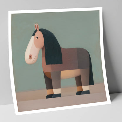 Nostalgic Equine Form horse breed art print