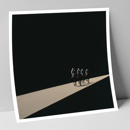 Out of the Shadows racing horse art print