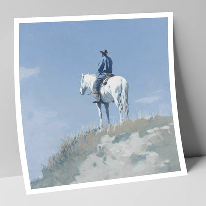 High Country Solitude western horse art print