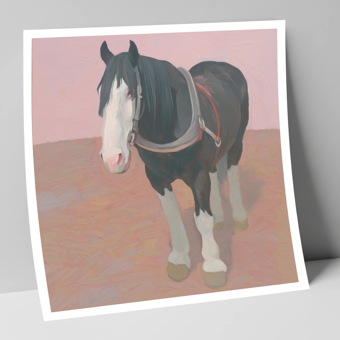 The Gentle Heavy horse breed art print