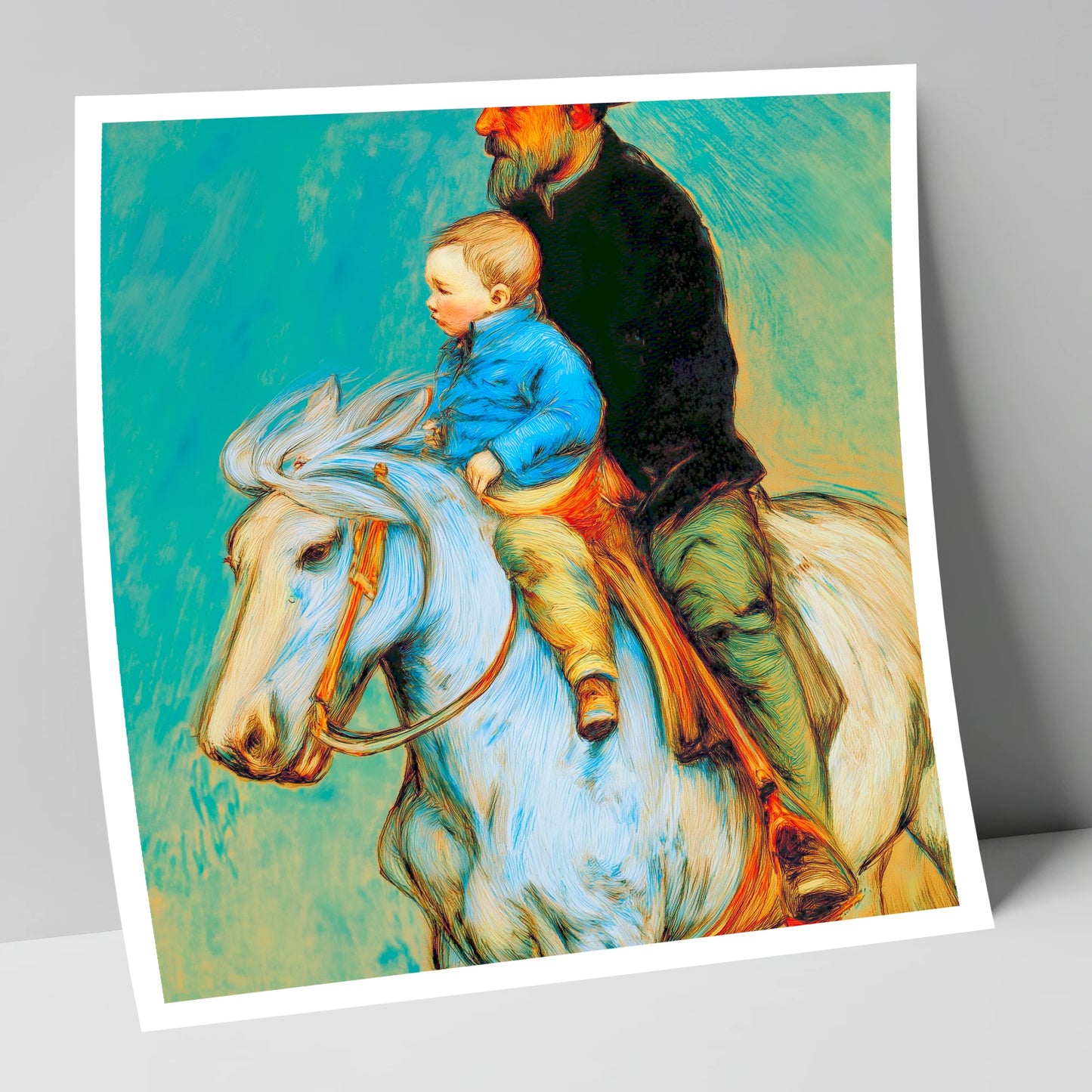 The Guiding Hand horse & rider art print