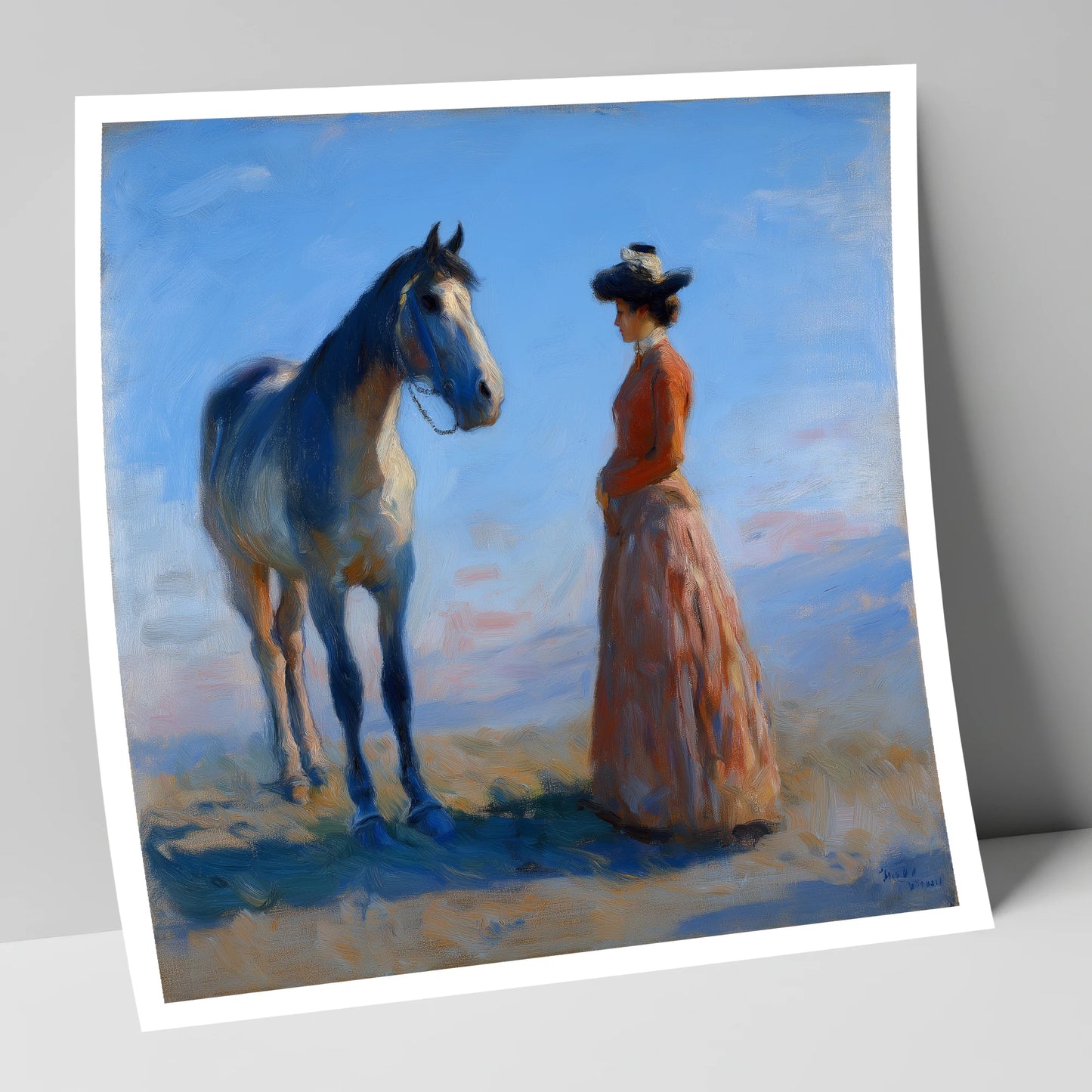 A Timeless Bond horse & rider art print