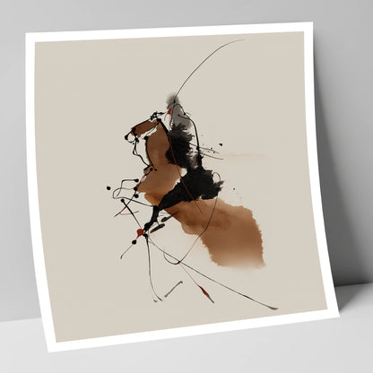 Abstract Equine Energy horse portrait art print