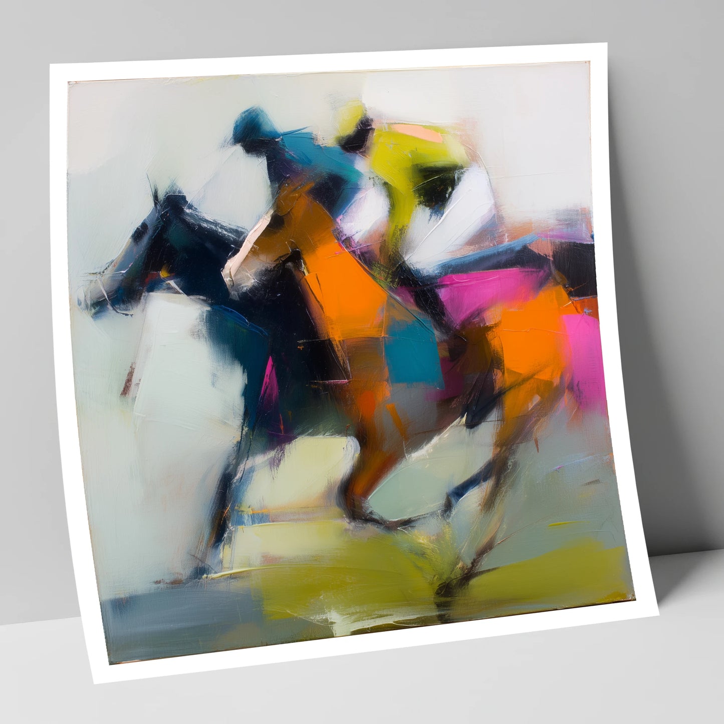Velocity in Colour racing horse art print
