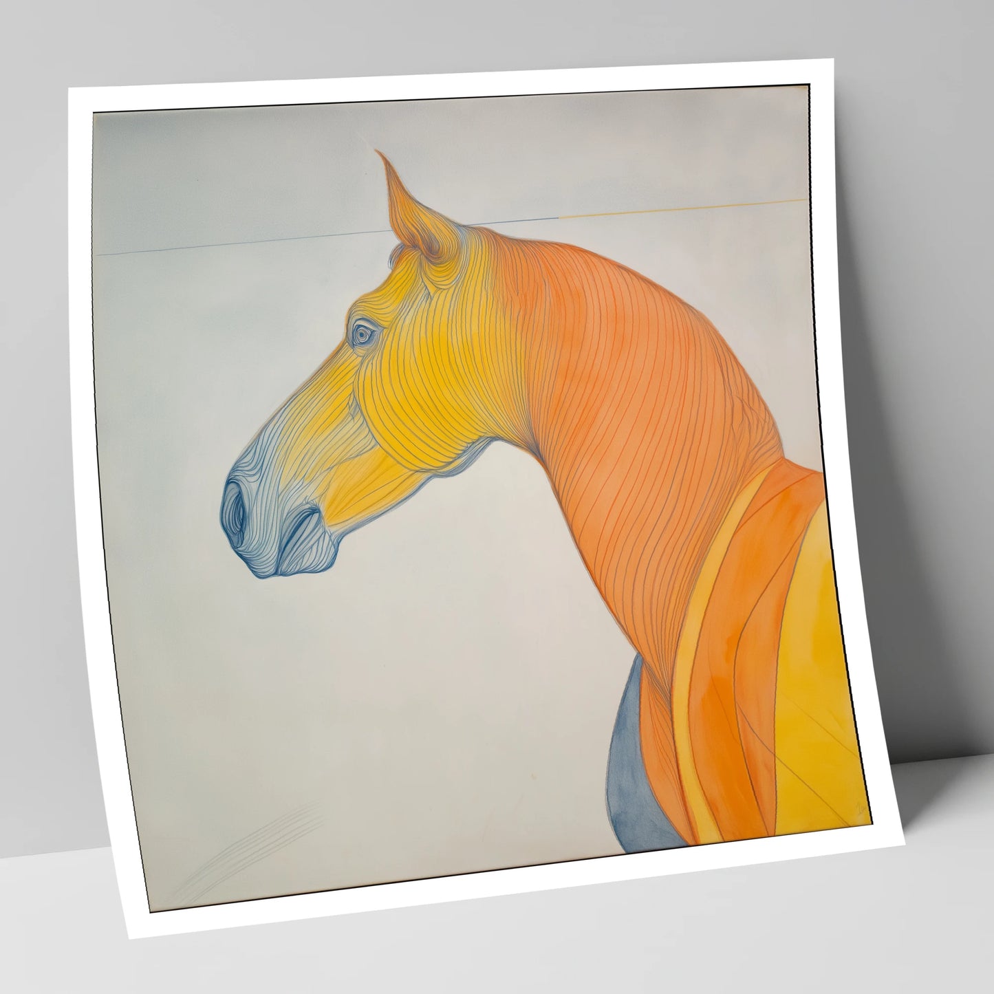 Rhythm In Amber horse portrait art print