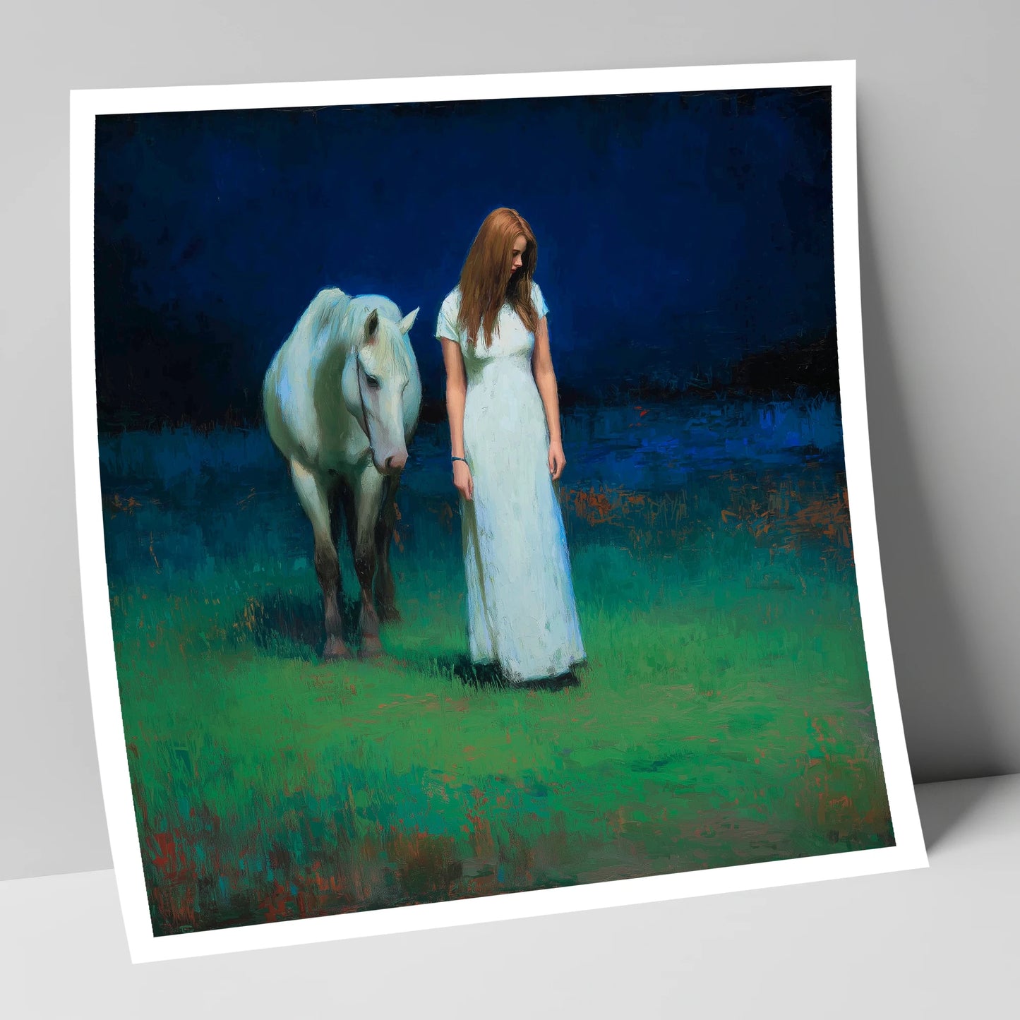 The Quiet Hour horse & rider art print