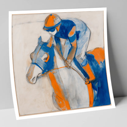 Bold Racing Silks racing horse art print