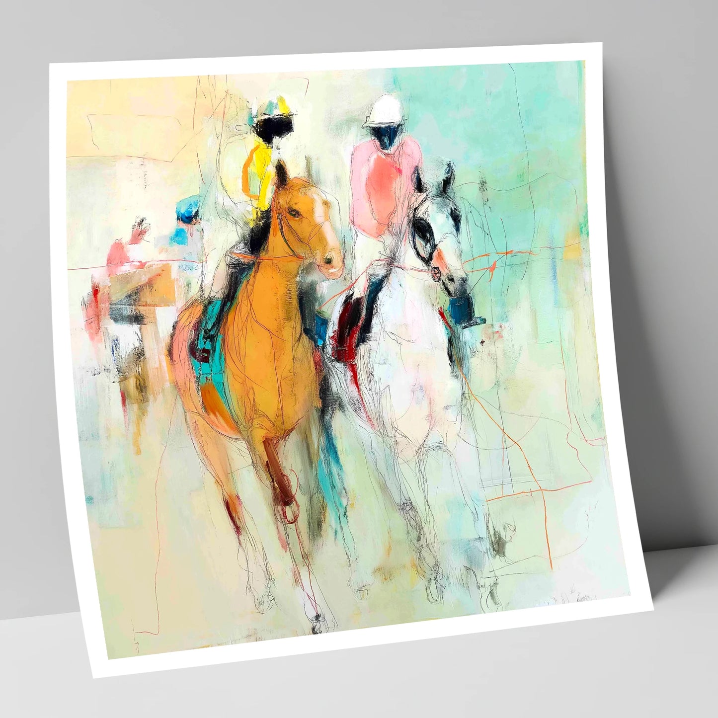 Echoes of the Turf racing horse art print
