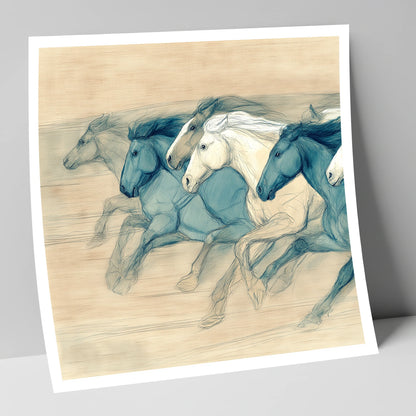 Rhythm of the Herd wild horses art print