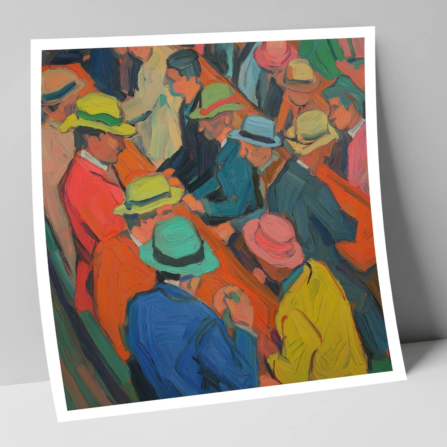 Trackside Anticipation racing horse art print