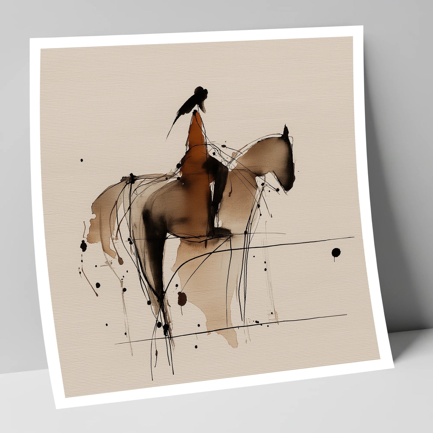 The Silent Connection horse & rider art print