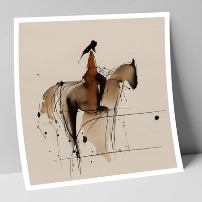 The Silent Connection horse & rider art print