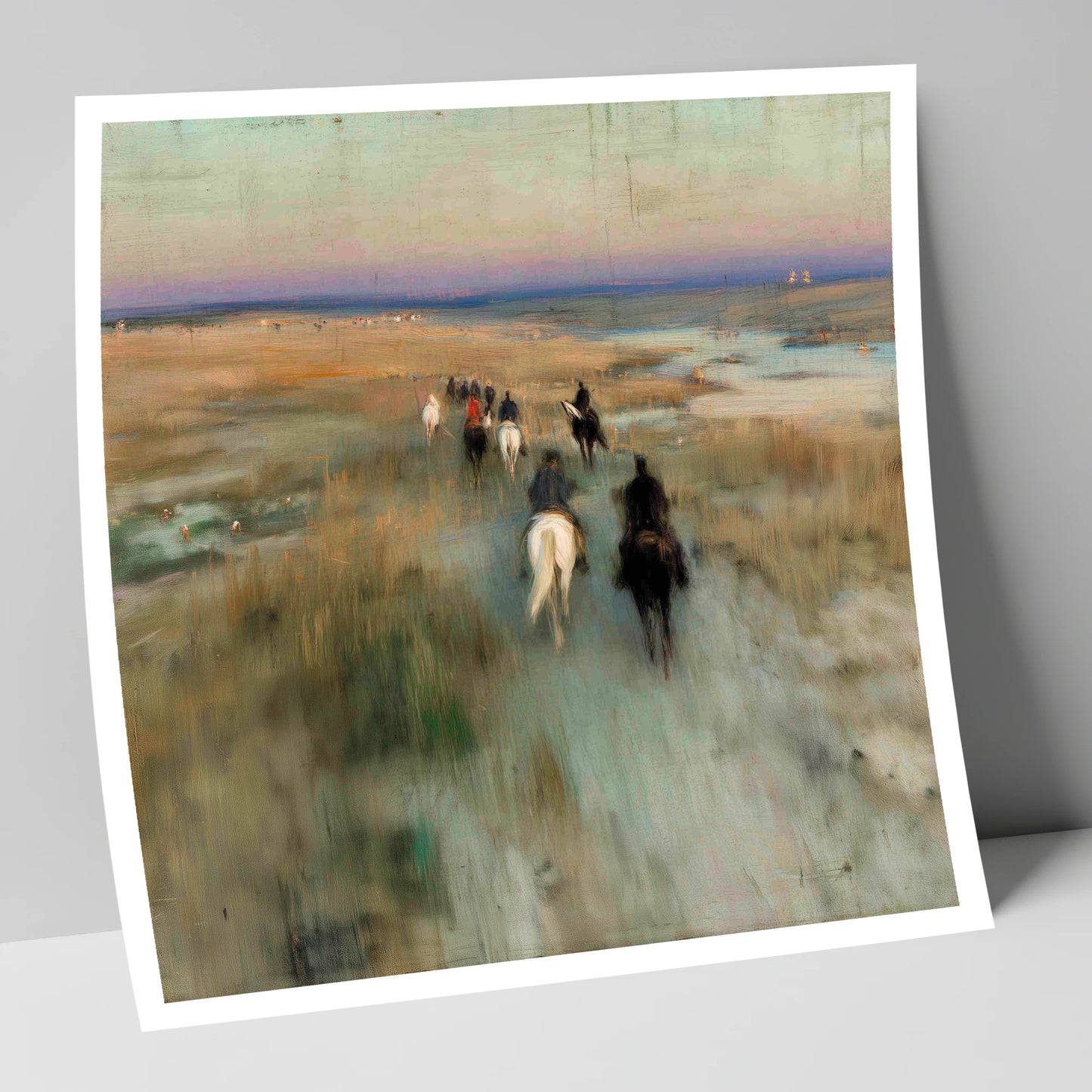 The Dawn String horse landscape art print