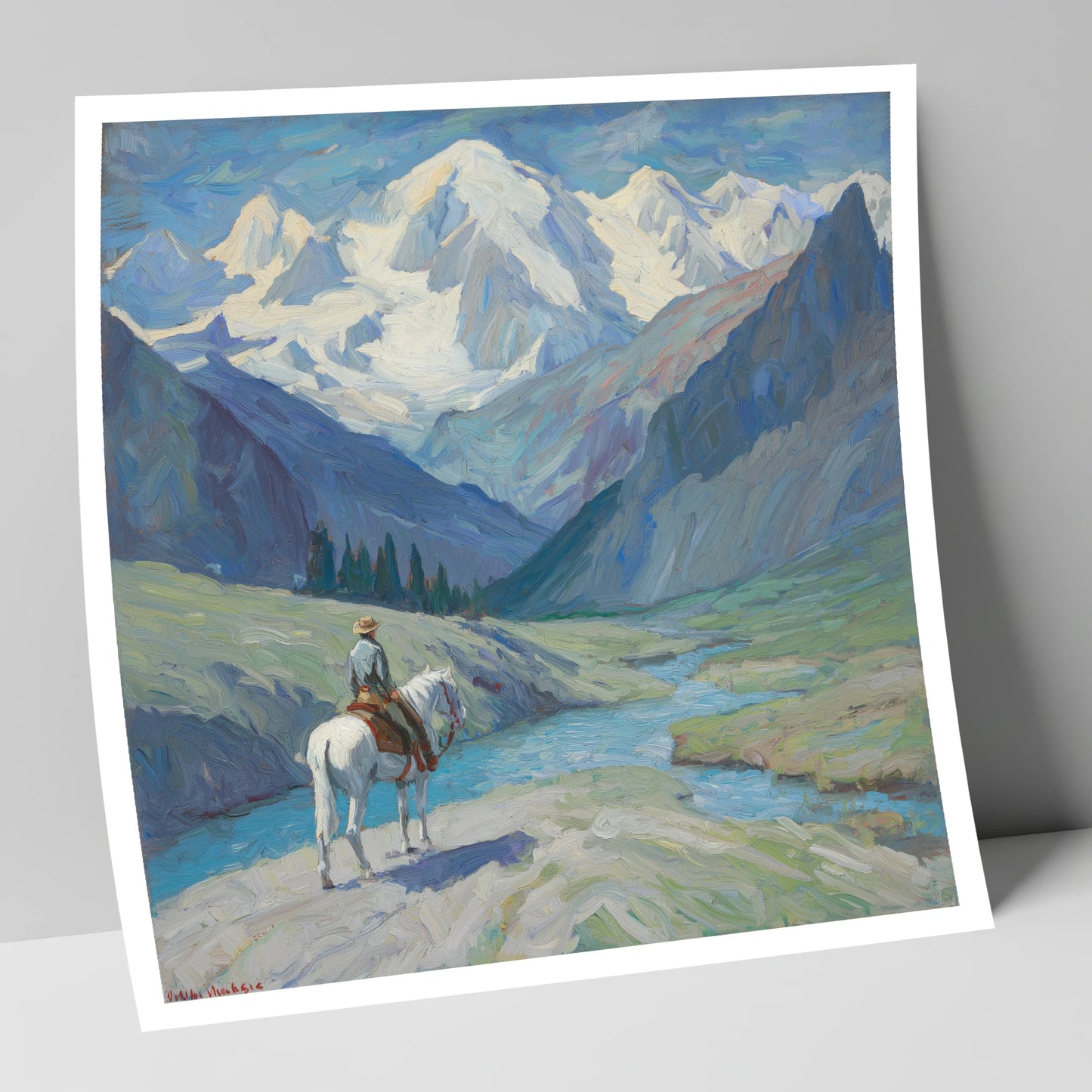 Into the High Country horse landscape art print