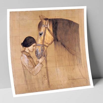 The Silent Bond horse & rider art print
