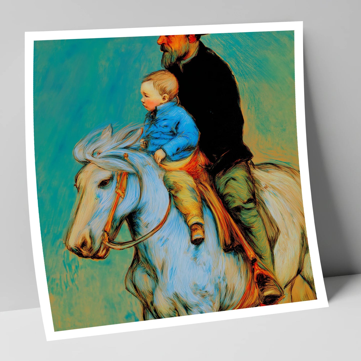 The Guiding Hand horse & rider art print