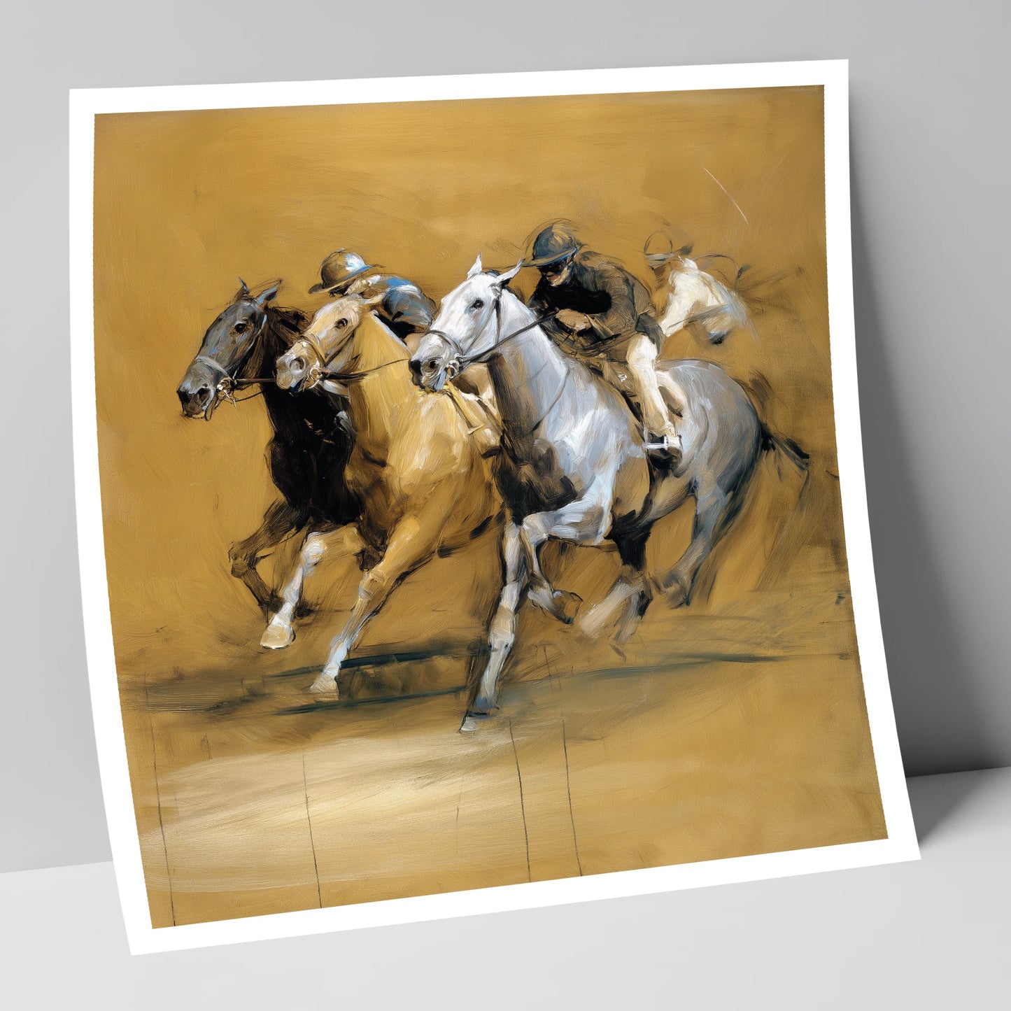 The Final Furlong racing horse art print