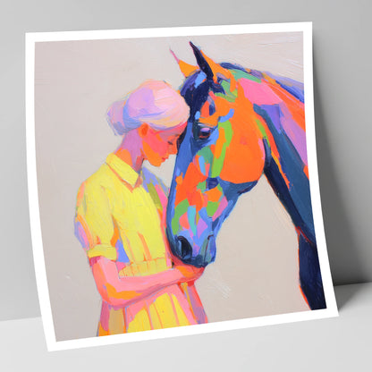 Radiant Connection horse & rider art print