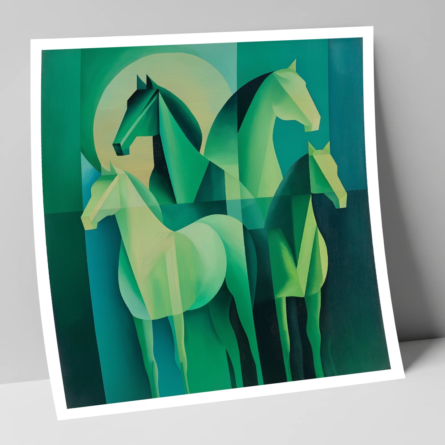 Emerald Herd Harmony wild horses art print