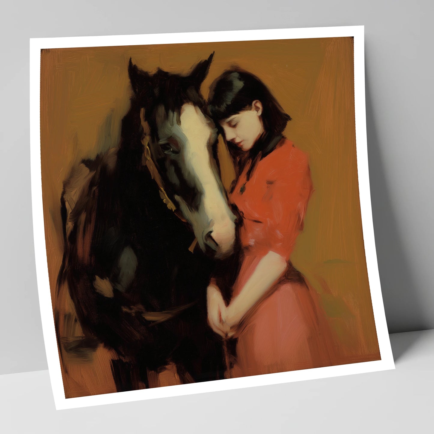 The Quiet Connection horse & rider art print