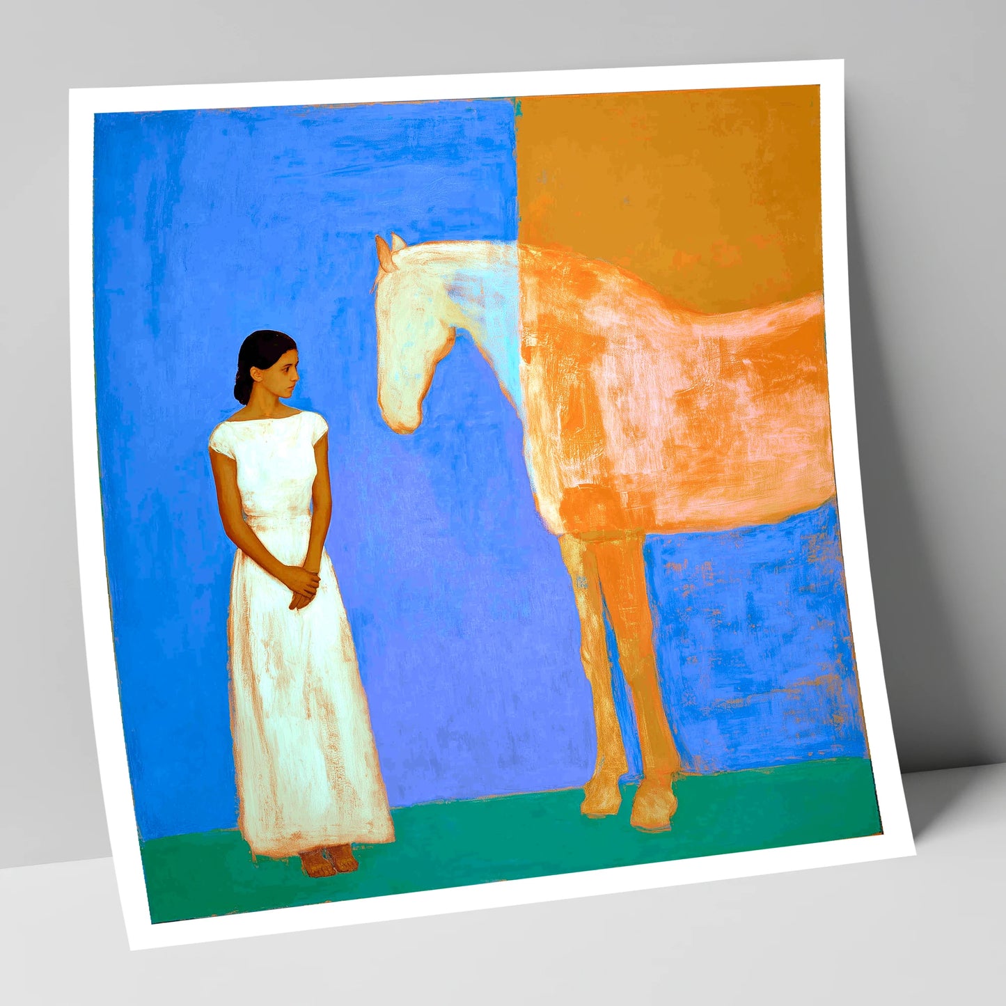 A Silent Understanding horse & rider art print