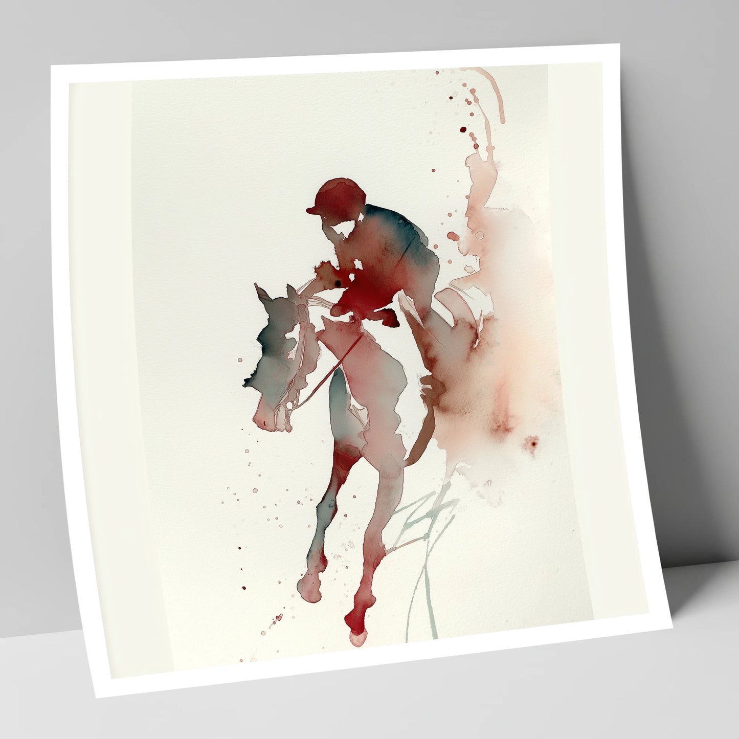 Crimson Gallop racing horse art print