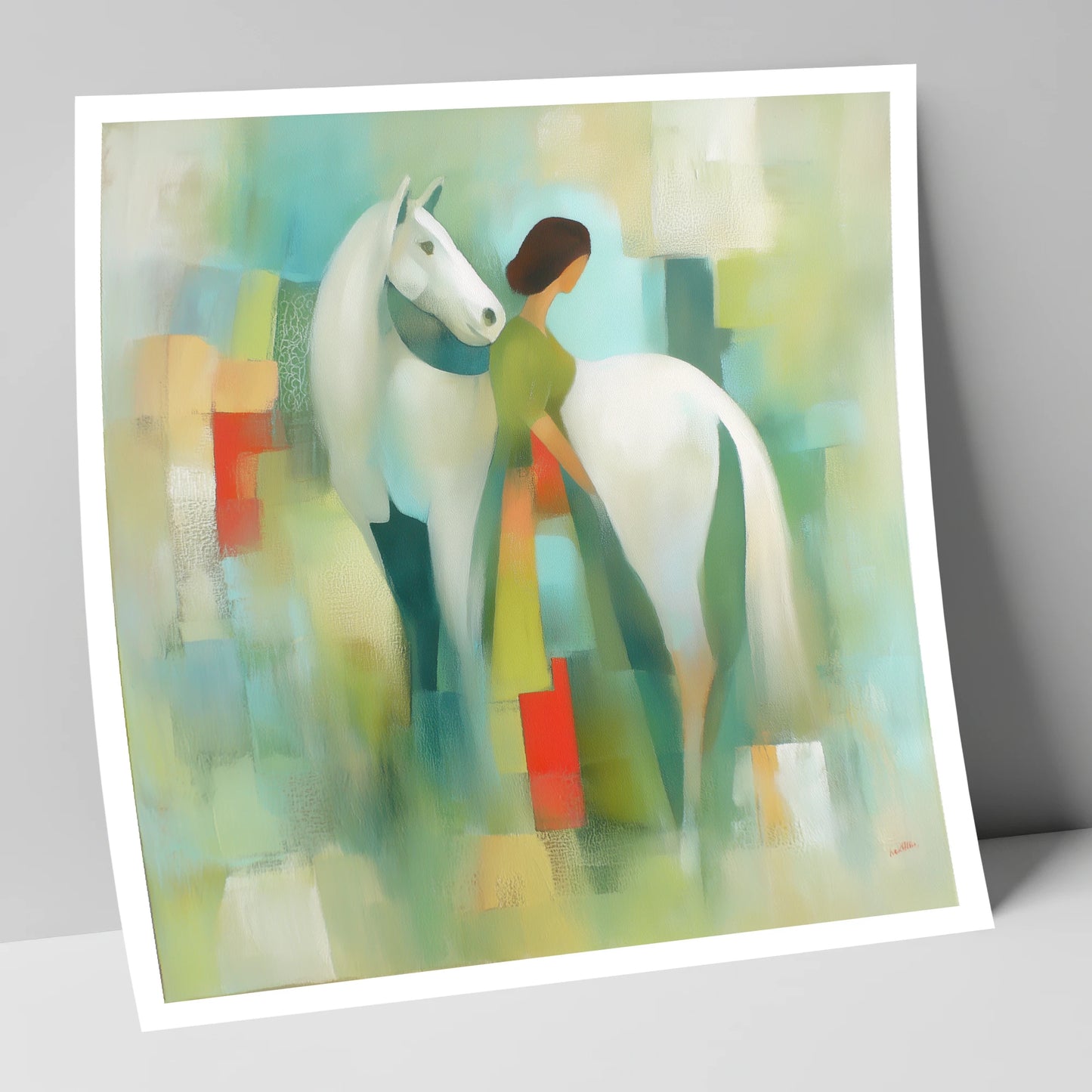 Verdant Harmony horse & rider art print