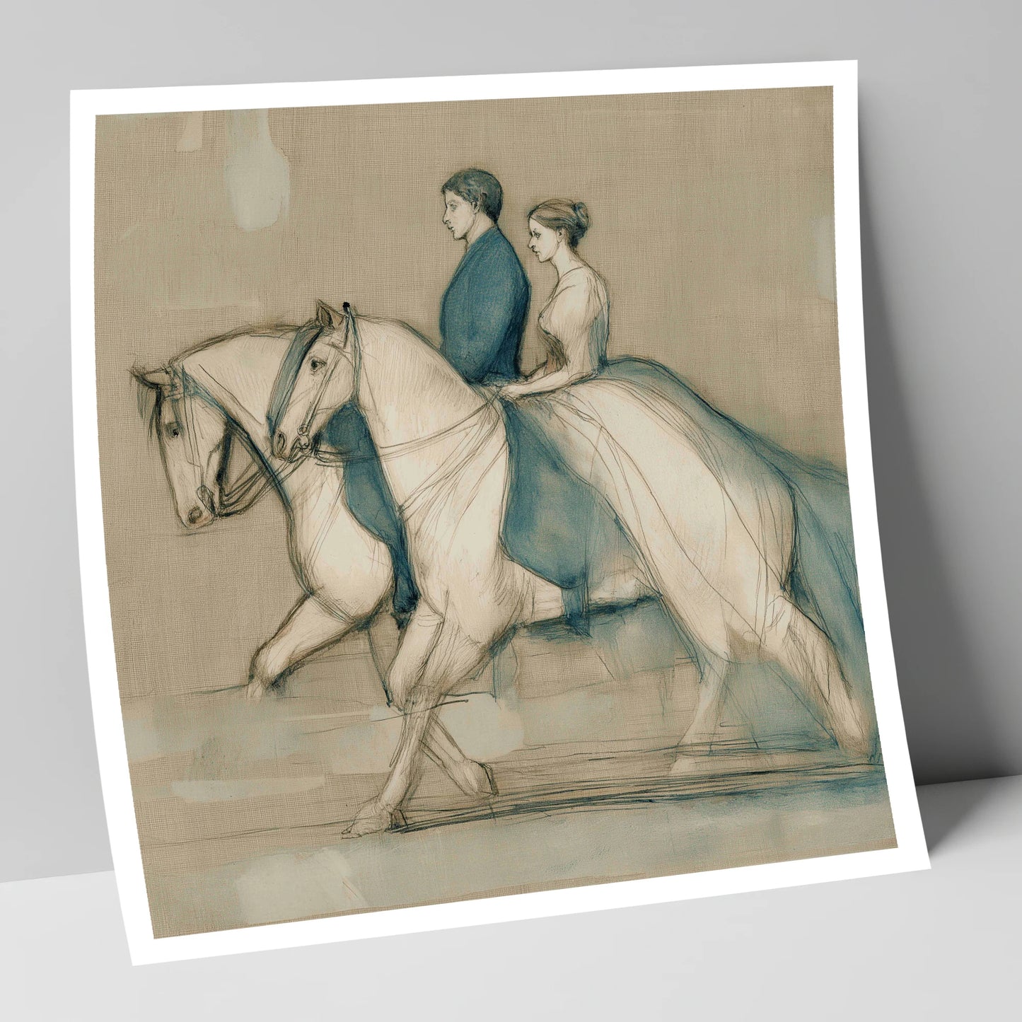 Quiet Companionship horse & rider art print