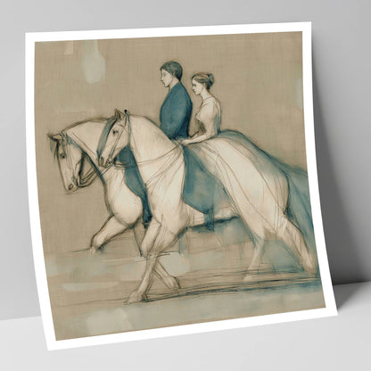 Quiet Companionship horse & rider art print