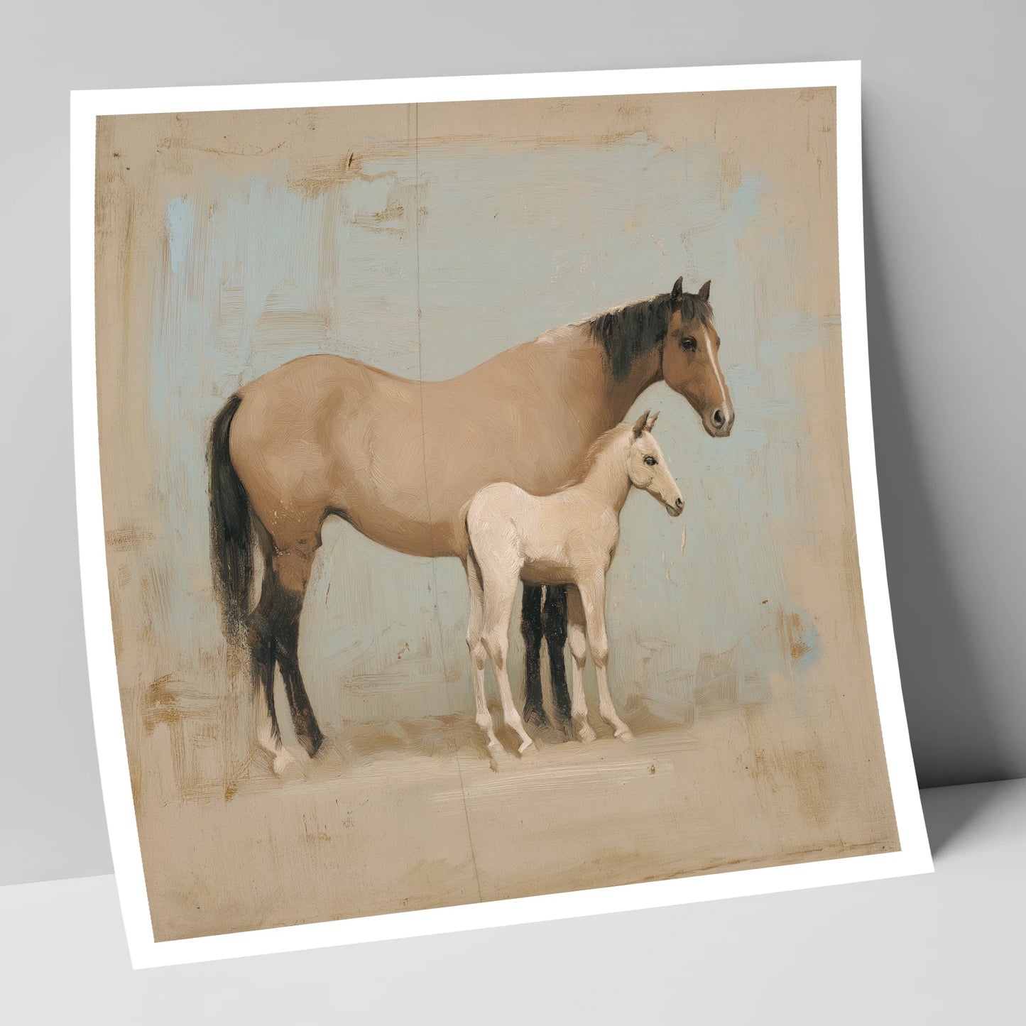 A Quiet Bond mare & foal art print