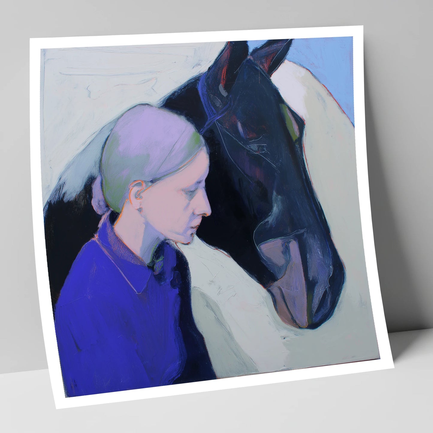 Silent Understanding horse & rider art print
