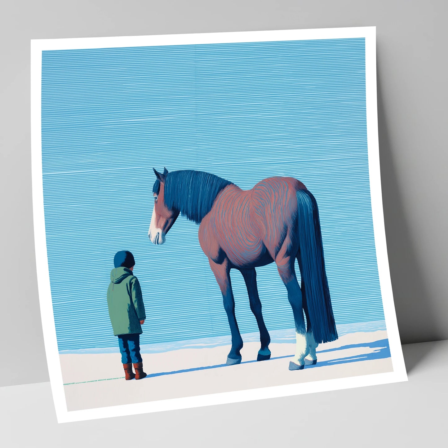 A Quiet Understanding horse & rider art print