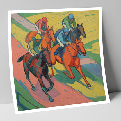 Colours of the Turf racing horse art print