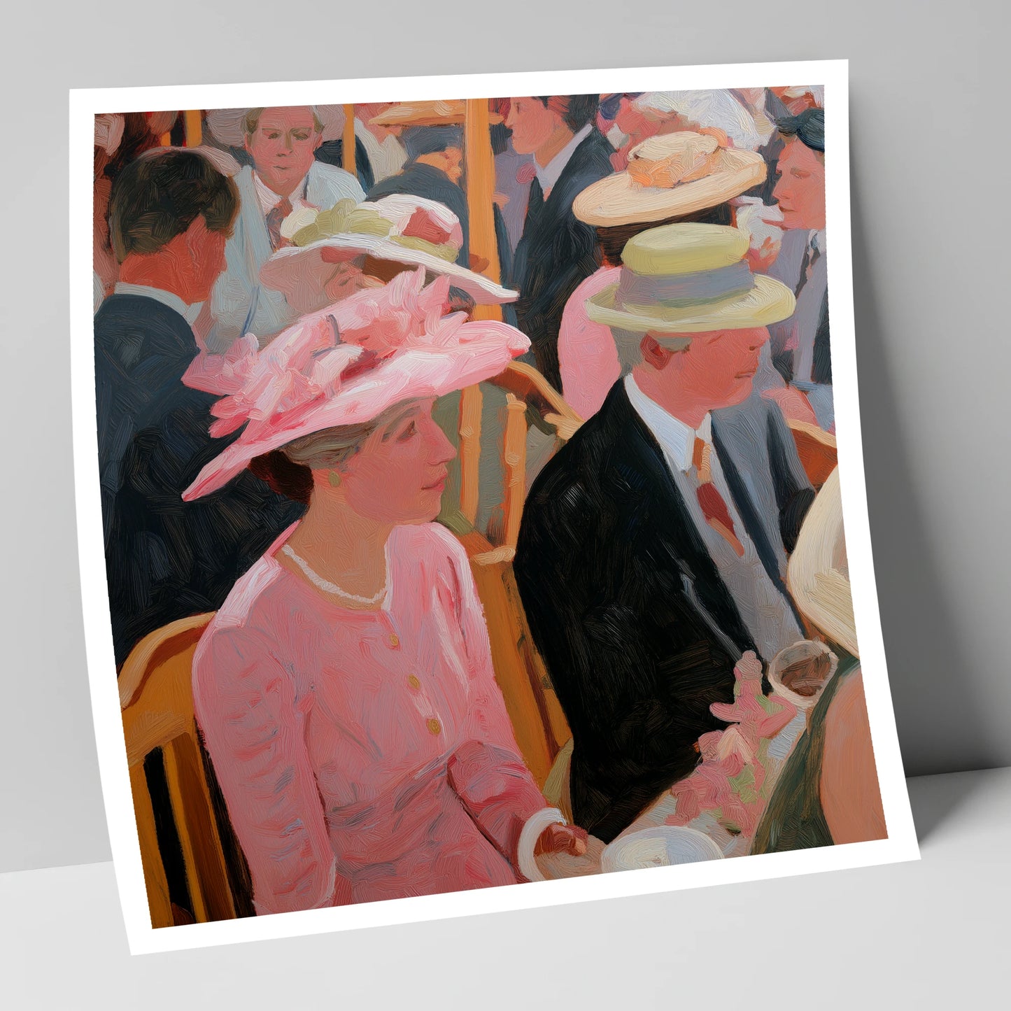 Summer Meet Elegance racing horse art print