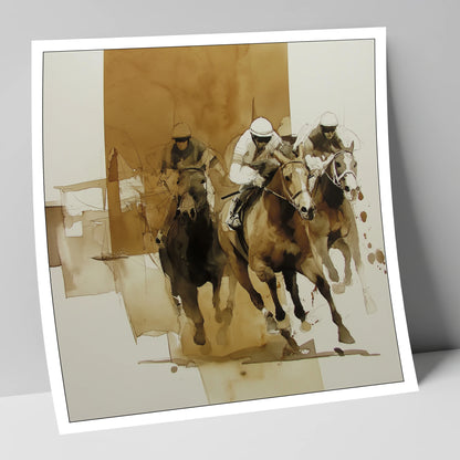 The Final Furlong racing horse art print