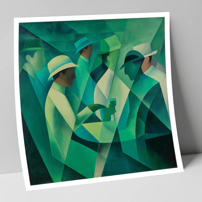 The Emerald Enclosure racing horse art print
