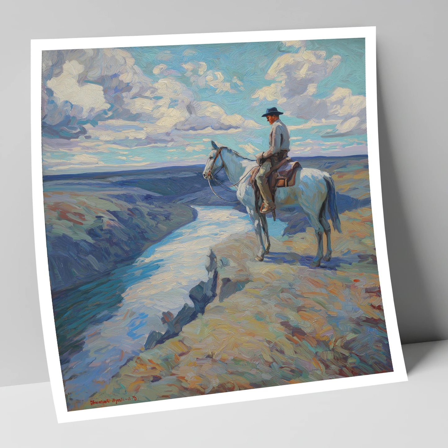 Canyon River Vantage western horse art print