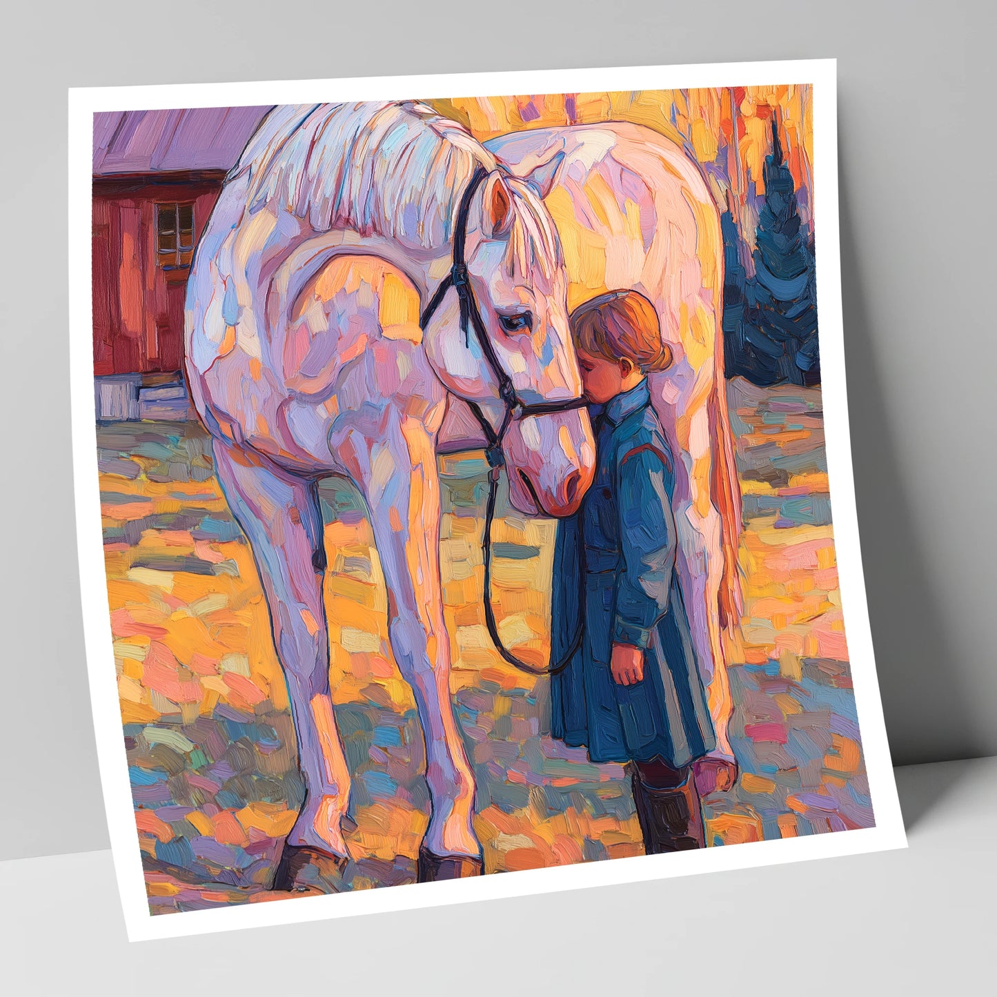 A Quiet Connection horse & rider art print