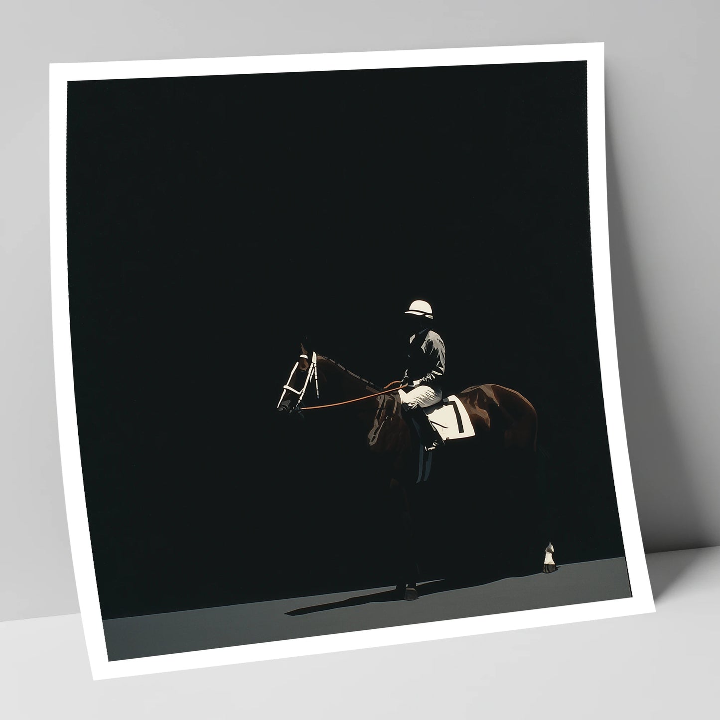 The Quiet Contender racing horse art print