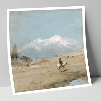 The Distant Range western horse art print
