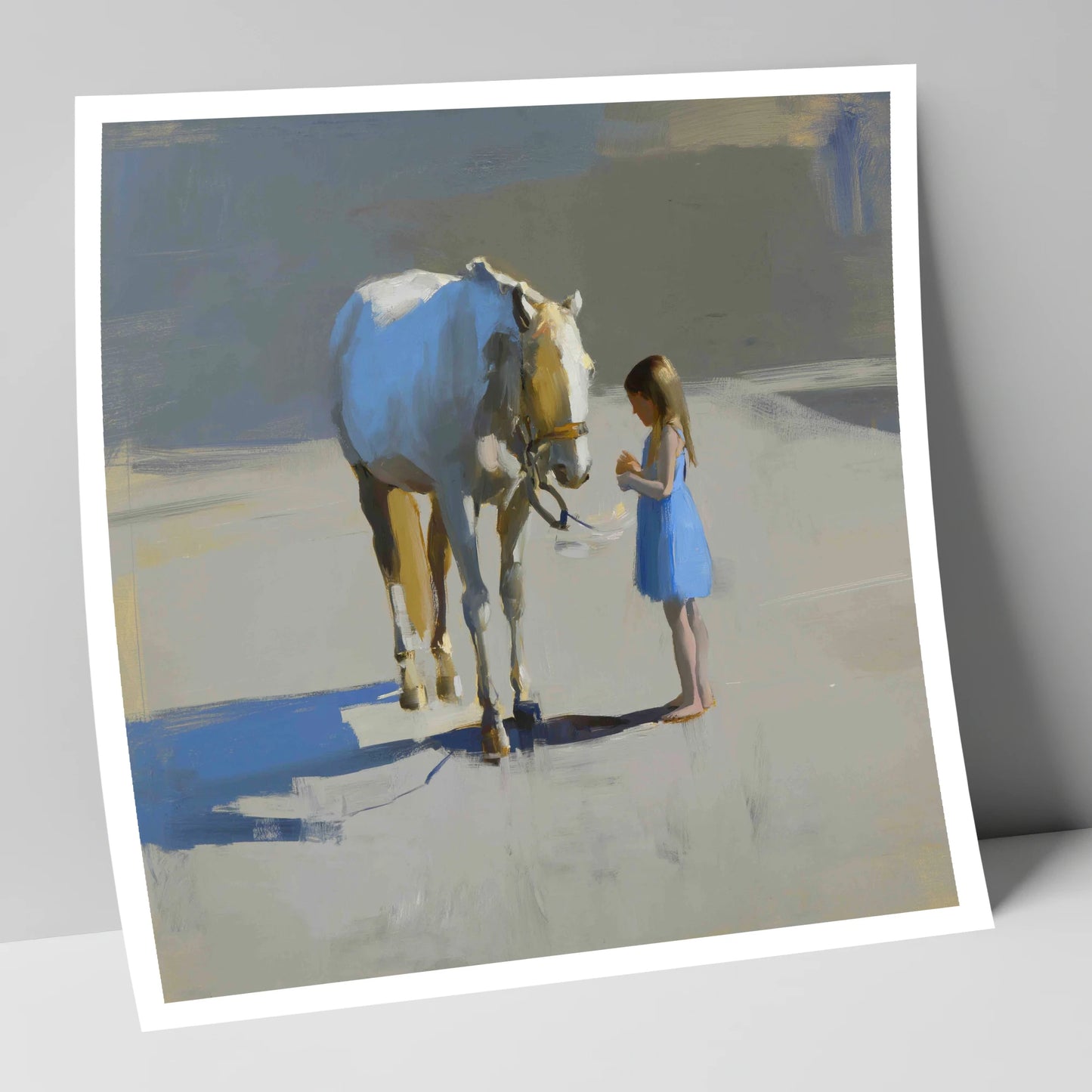 Sunlit Trust horse & rider art print