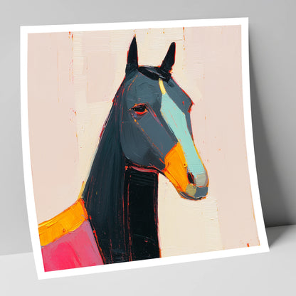 Modern Equine Spirit horse portrait art print