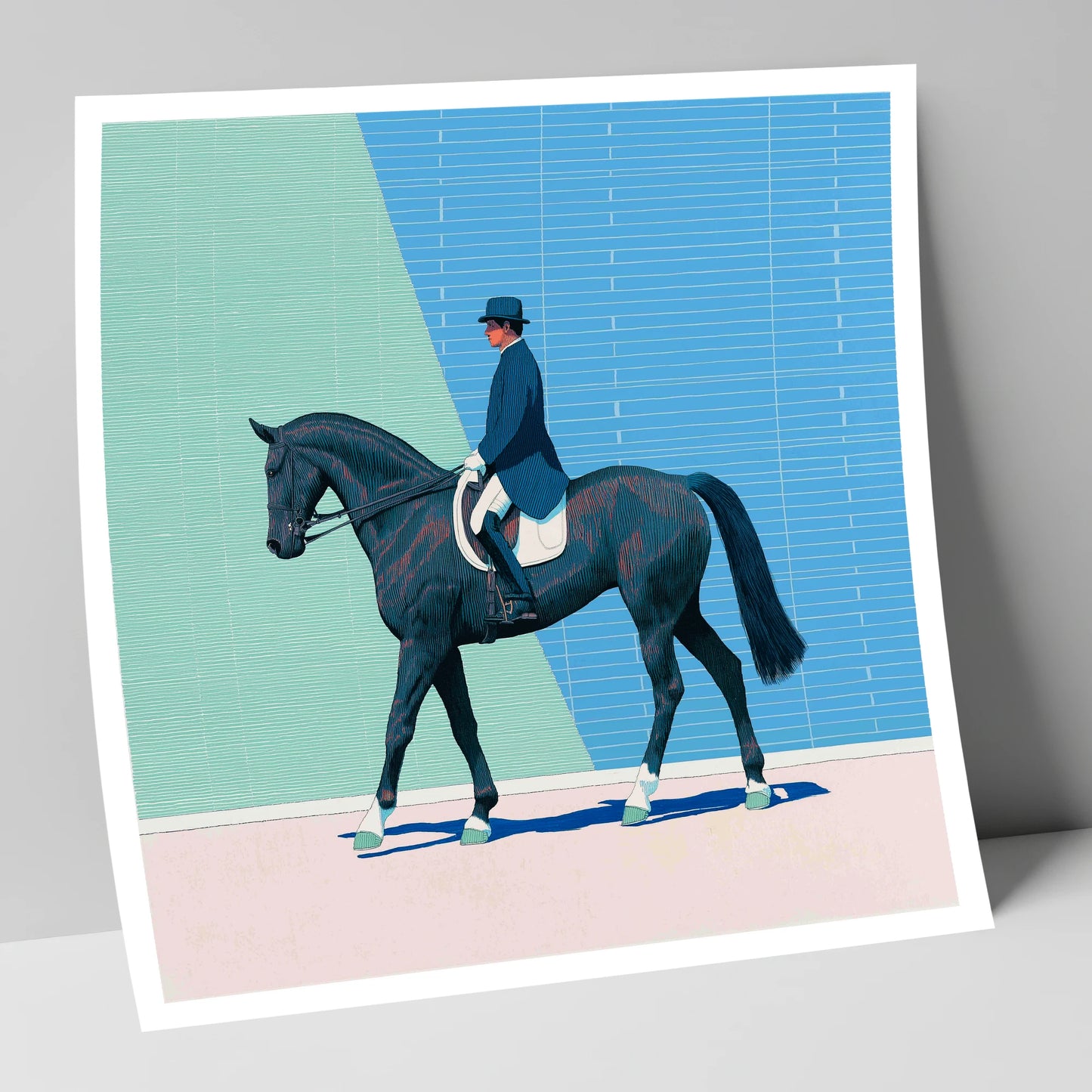 Rhythmic Precision dressage horse art print